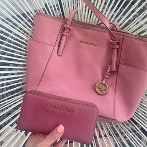 Michael Kors tote and wallet